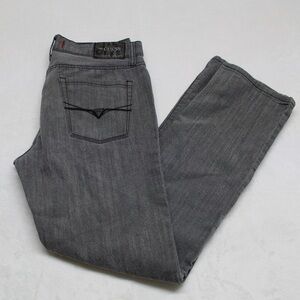 Guess Charcoal Grey Wash Straight Leg Jeans men’s size 33x34